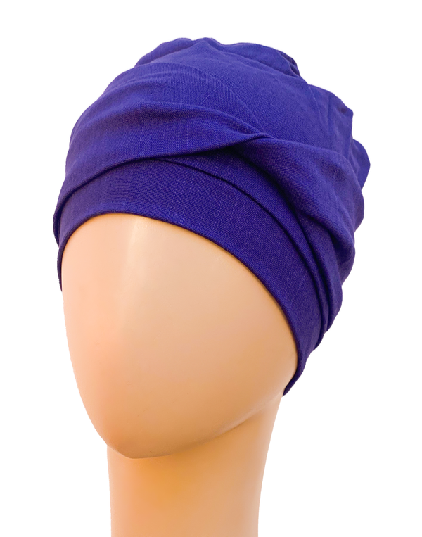 Producto - Turbante Alma de Lino Azul Marino