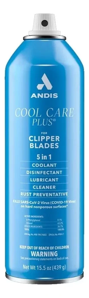 Producto - Aerosol Andis 5 En 1 Cool Care Plus Spray Lubricante Lata
