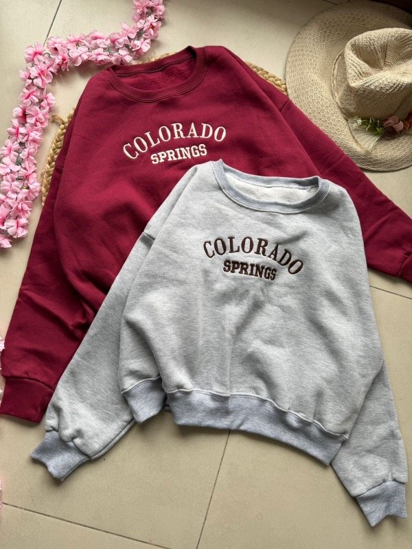 Producto - Buzo bordado colorado