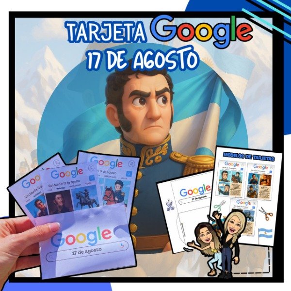 Producto - TARJETA GOOGLE. 17 DE AGOSTO