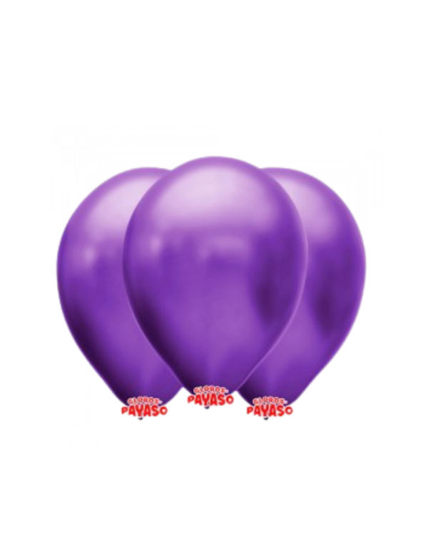 Producto - Globby 12" Perlado Metalizado Morado x25 Unidades