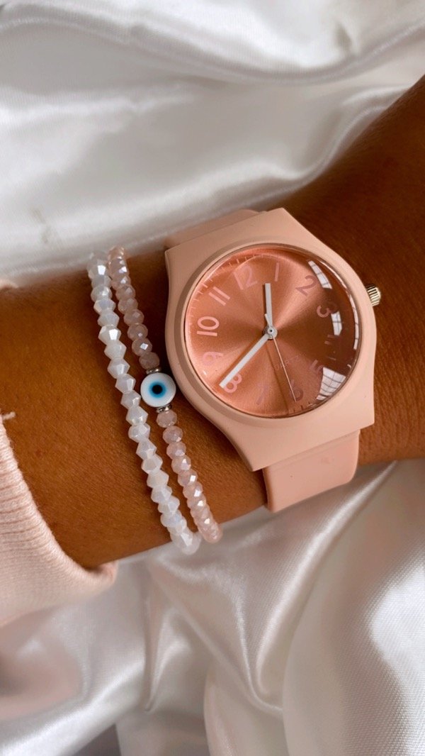 Producto - Reloj silicona rosa