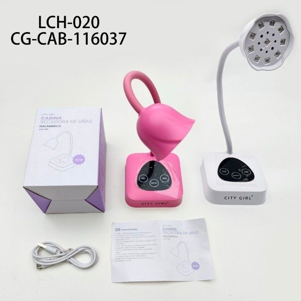 Producto - CABINA FLOR UV/LED INALÁMBRICA CITY GIRL