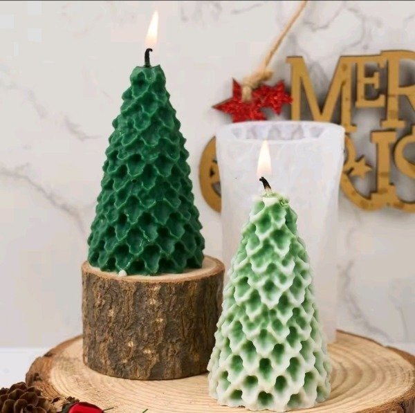 Producto - Molde árbol pino grande hojitas