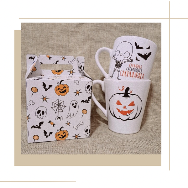 Producto - Set Taza Halloween Blanco