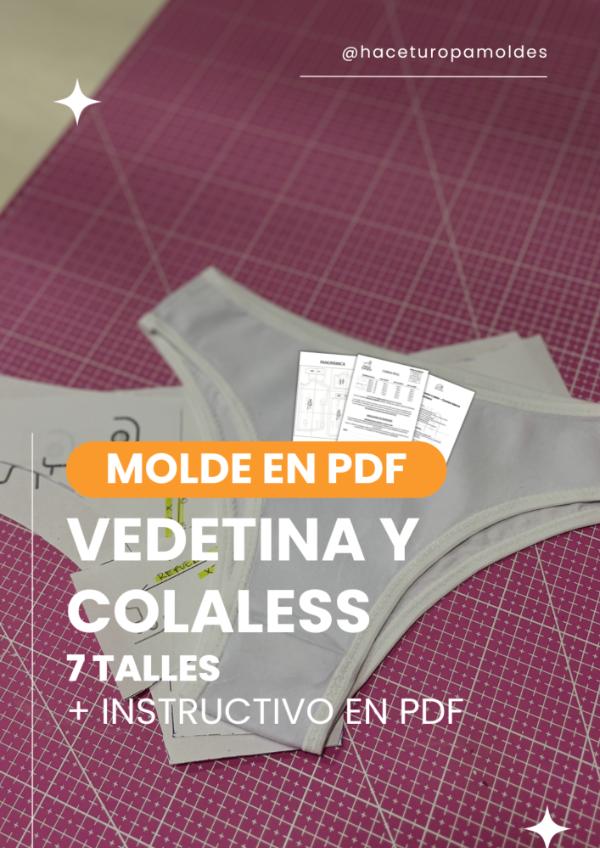 Producto - MOLDE VEDETINA Y COLALESS + INSTRUCTIVO