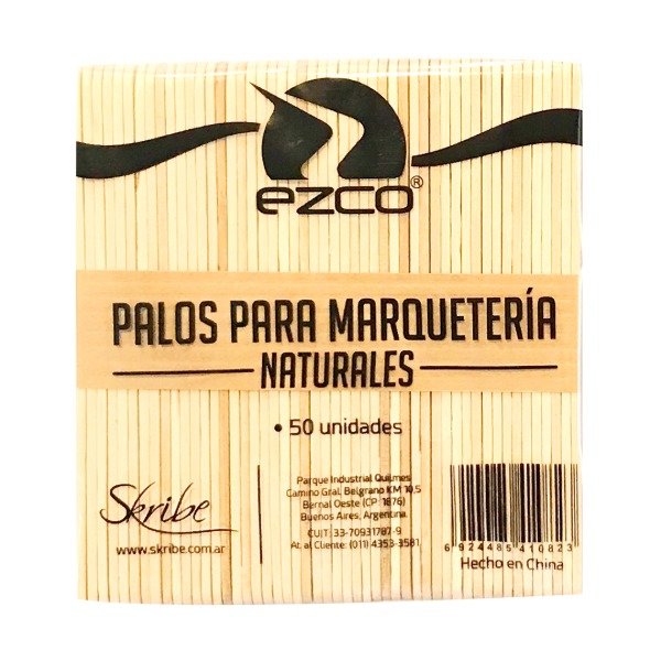 Producto - PALITO MAQUETERIA EZCO X50 NATURAL