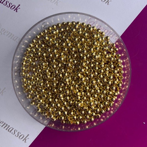 Producto - Bolita metal 4mm dorada