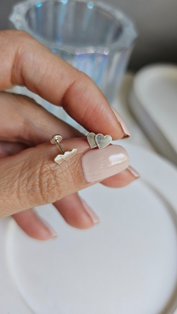 Producto - Abridor dos corazones lisos. Plata