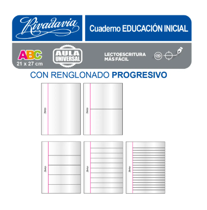 Producto - CUADERNO ABC ESPIRALADO DE EDUCACIÓN INICIAL - 1