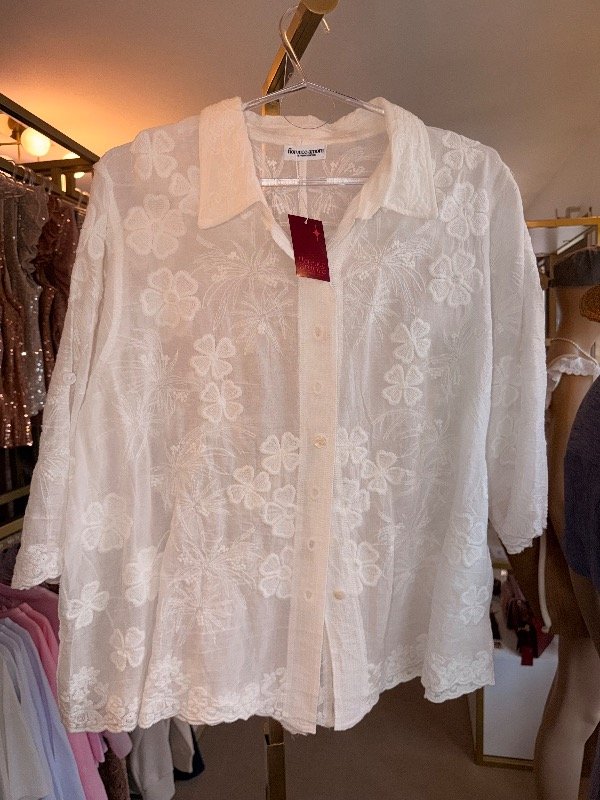 Producto - Camisa lino flores