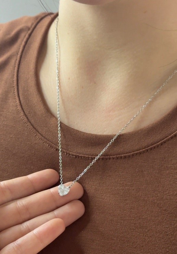 Producto - Collar corazon strass