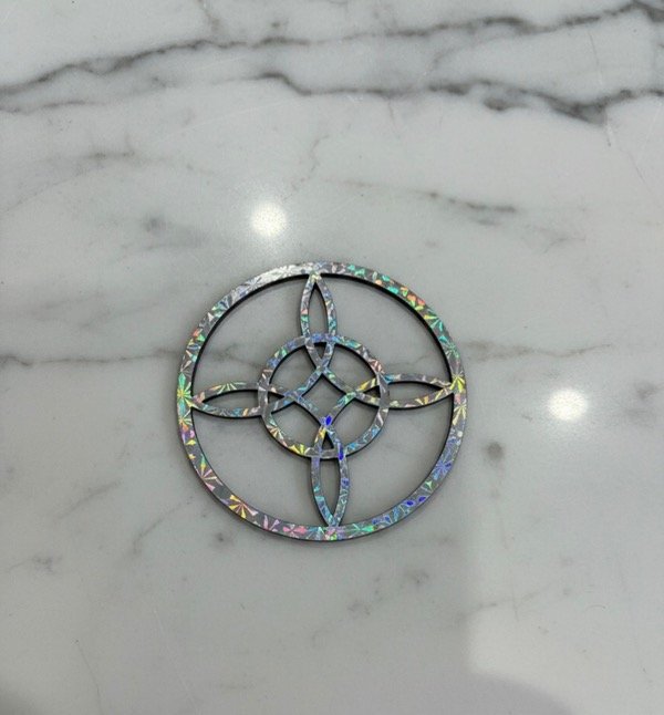 Producto - Nudo de bruja shimmer 10 cm