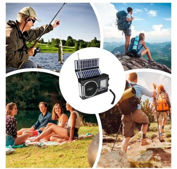 Producto - PL452 PARLANTE ADVENTURE AM-FM CARGA SOLAR 18CM