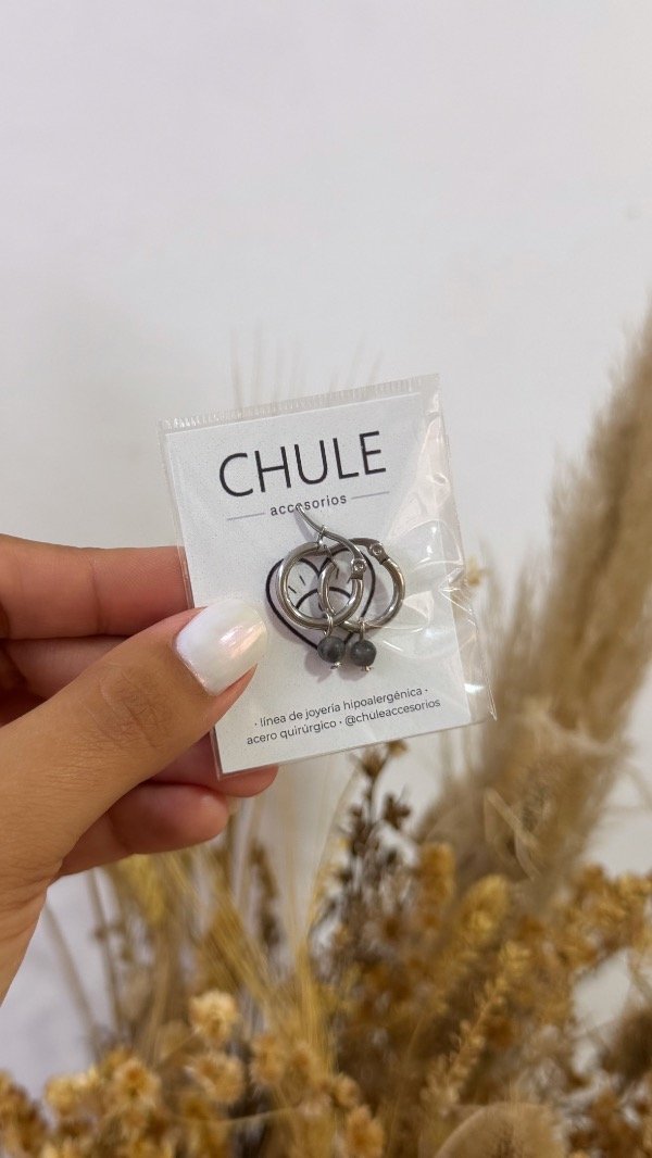 Producto - Argollitas Labradorita