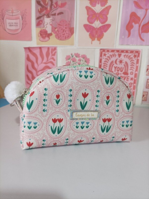 Producto - Neceser media luna florcitas