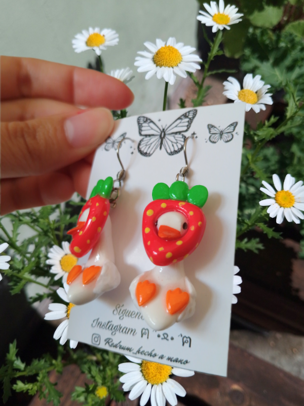 Producto - Aritos patitos frutilla