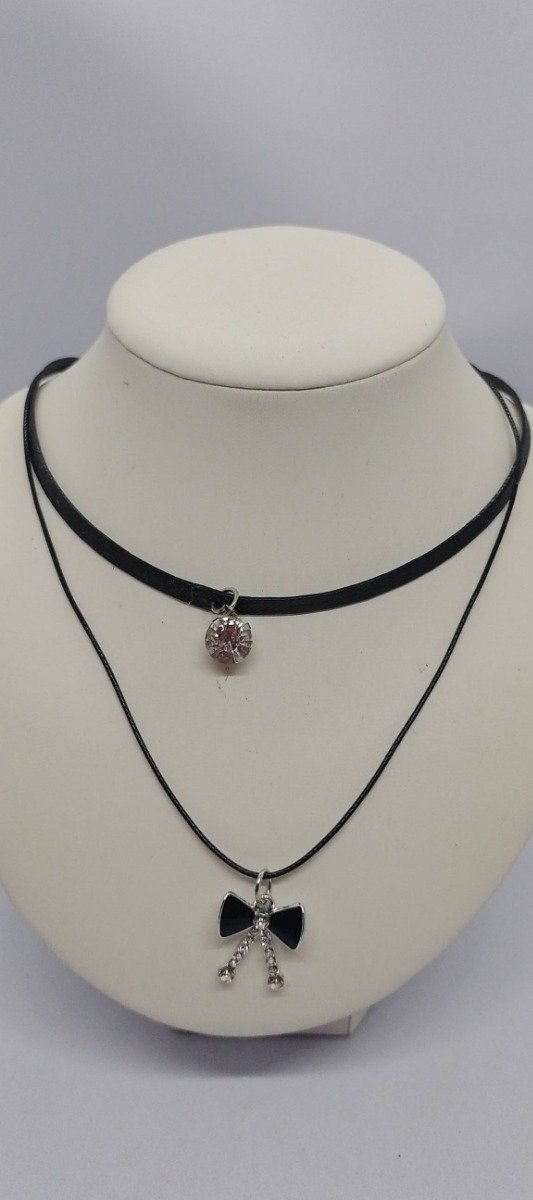 Producto - Choker negro con brillante