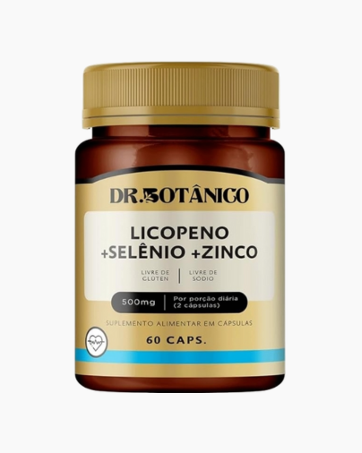 Producto - Licopeno Selenio Y Zinc, 500 Mg 60 Cápsulas Dr Botanico Sin Sabor