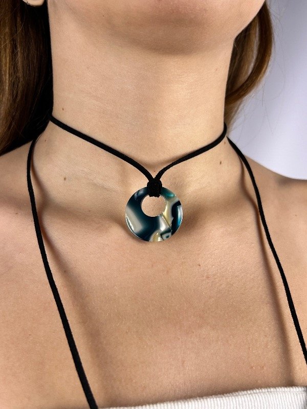 Producto - CHOCKER DE GAMUZA VARIOS COLORES MARMOLADOS 9018