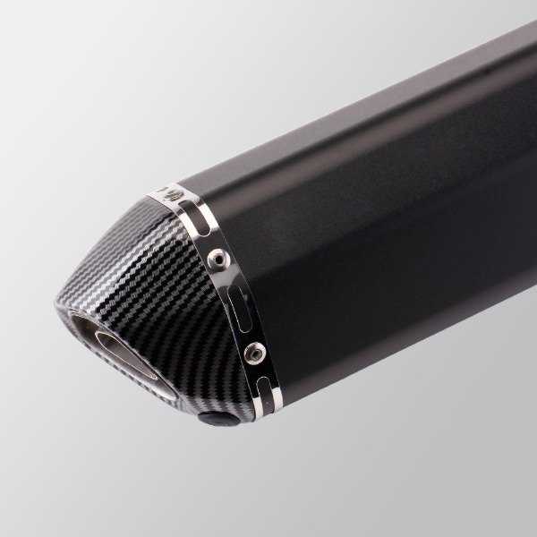 Producto - Escape Silenciador Tipo Akrapovic Mediano Universal Negro + DB Killer - 2
