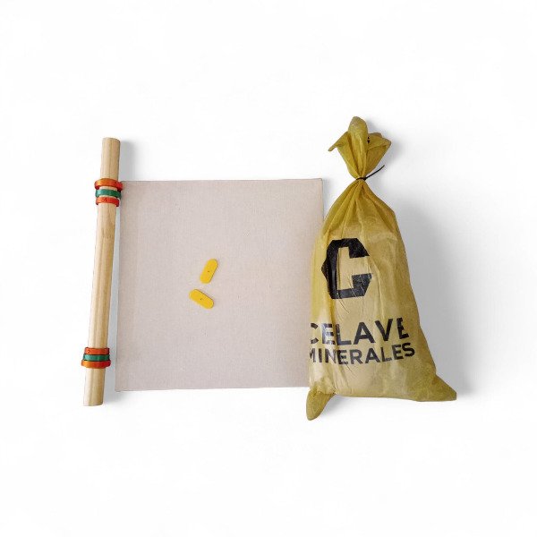 Producto - KIT MADERA ENTELADA 40X40 + PALO DE AMASAR 3 ALTURAS+ ARCILLA 10 K + TANZA CORTE