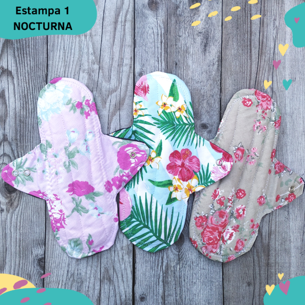 Producto - Kit de 3 toallitas nocturnas reutilizables