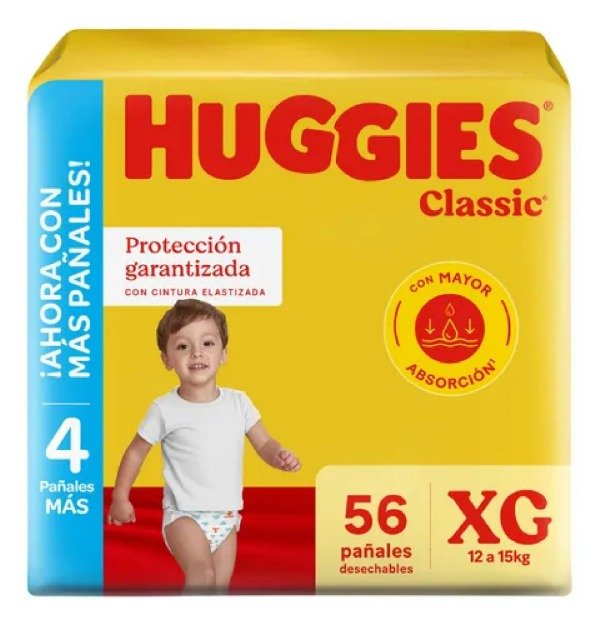 Producto - Huggies Classic xg 52