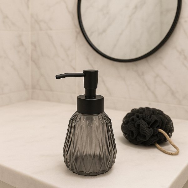 Producto - Dispenser de baño de vidrio Negro Fume