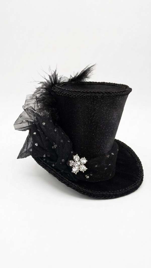 Producto - mini galera negra 12 cm noche estrellada - 0