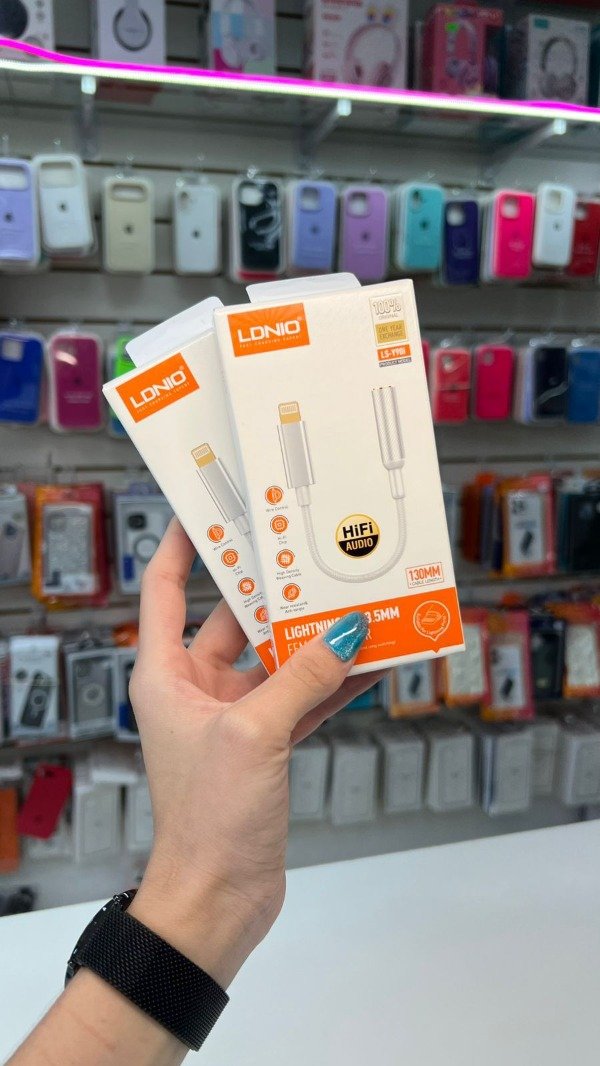 Producto - Adaptador LIGHTNING a PLUG LDNIO 130mm