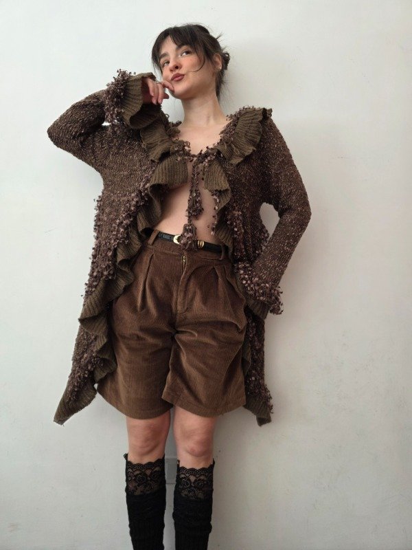 Producto - Saco Marron Vuelos - 1
