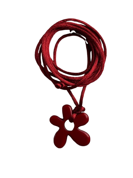Producto - Collar Flora Bordo