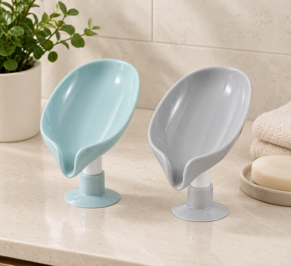 Producto - Porta Jabón con Drenaje Diseño Hoja