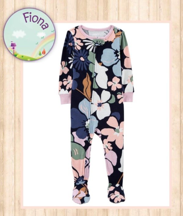 Producto - Pijama Algodón Flores Niña