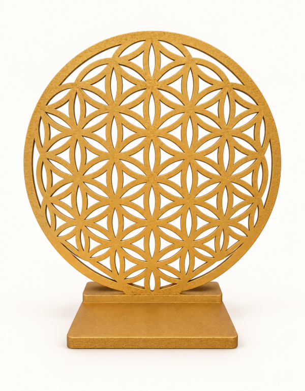 Producto - Geometría Sagrada con Base para Vela 20 cm - Proyector de Sombras - 5