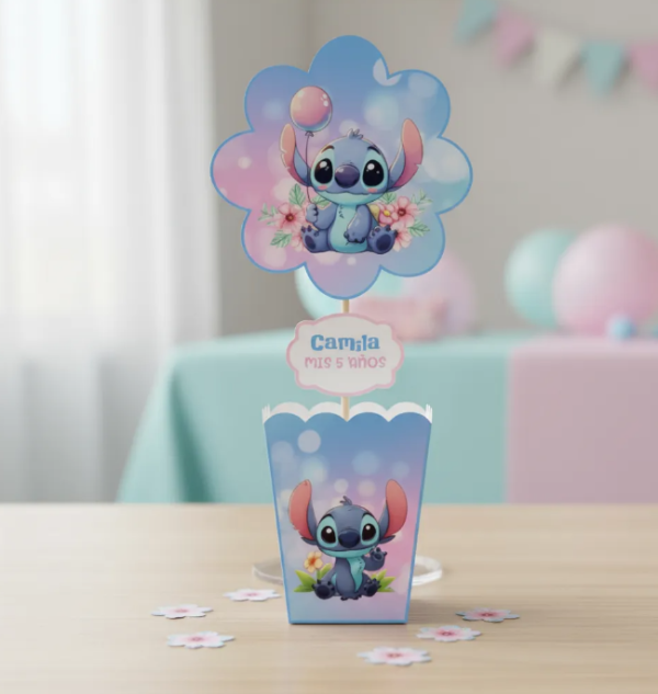 Producto - Centro De Mesa Imprimible Stitch