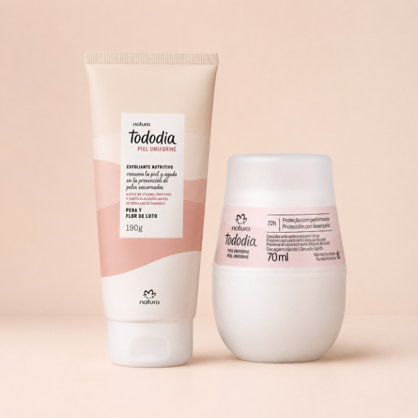 Producto - Kit Piel uniforme (exfoliante corporal + desodorante aclarador)