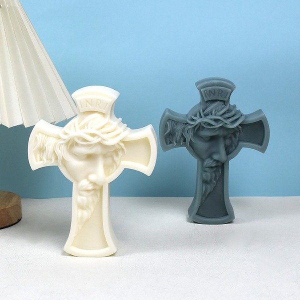 Producto - Molde silicona cruz Jesús - 3