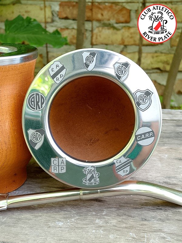 Producto - Mate Camionero escudos RIVER PLATE + bombilla color