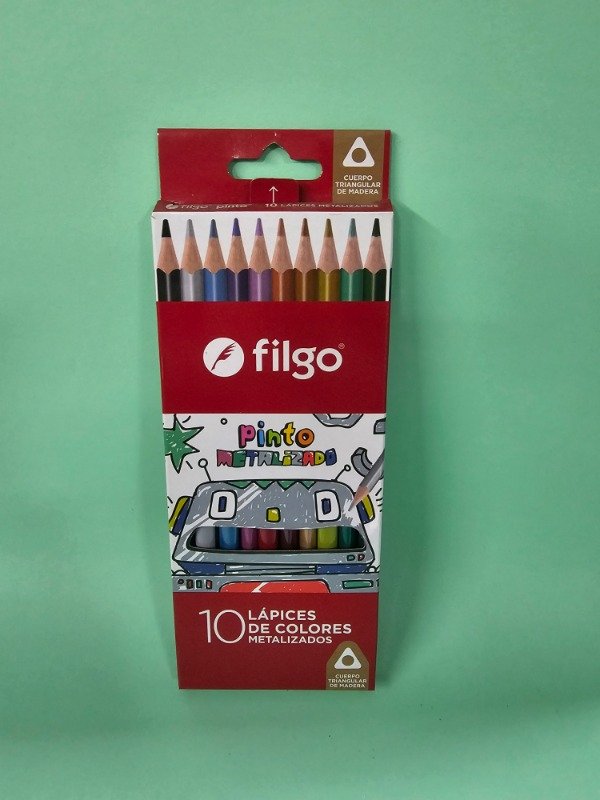 Producto - Lapices de colores METALIZADOS x10