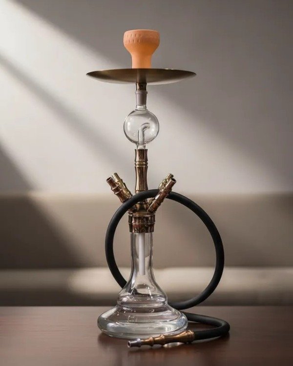 Producto - Narguile Shisha Acero Pipa- Para 4 Mangueras + Bong