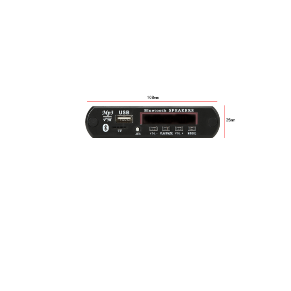 Producto - A10 MODULO BLUETOOTH RECTANGULAR (SIN AMPLIFICADOR)