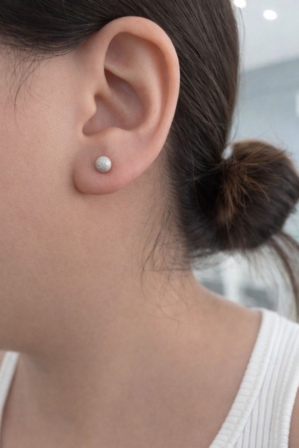 Producto - Abridor bolita efecto arenoso plata 925 laminada