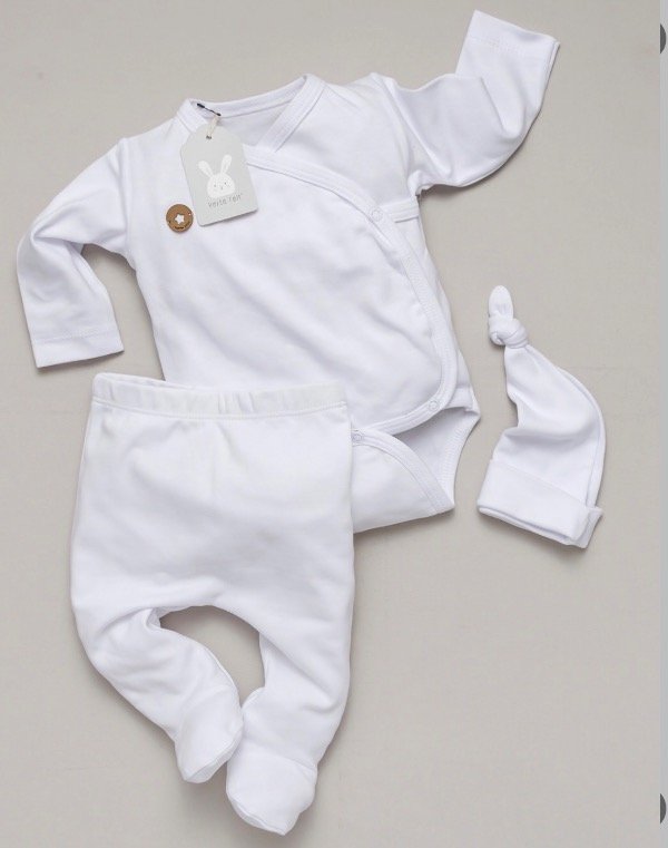 Producto - Ajuar de 3 piezas Blanco