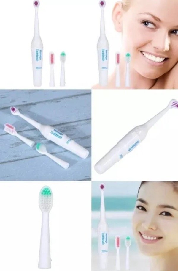 Producto - Cepillo de dientes a pilas con 3 cabezales removibles