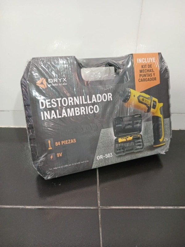 Producto - Destornillador inalambrico Oryx 84pcs 9v