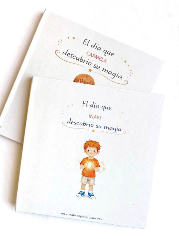 Producto - Libro Personalizado : "El día que " - " descubrió su magia"
