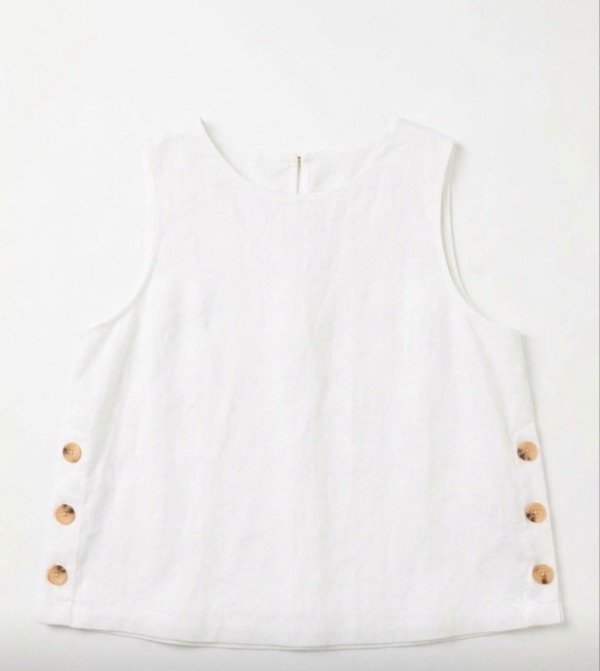 Producto - Blusa de lino Laurel (blanca)