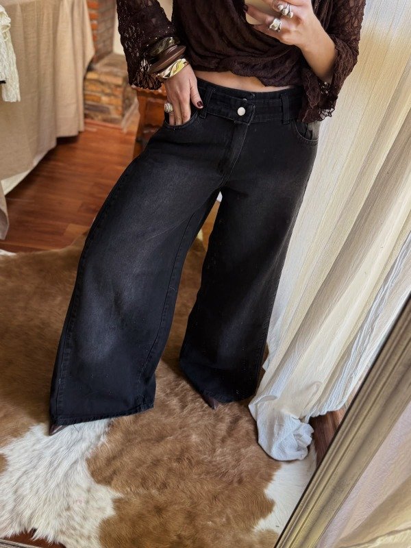 Producto - Jean emma doble boton negro